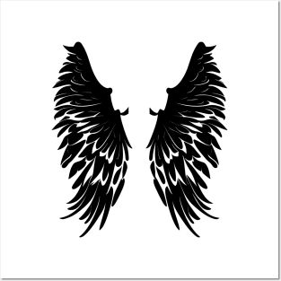 Black Wings | A Symbol of Freedom and Mystery Posters and Art